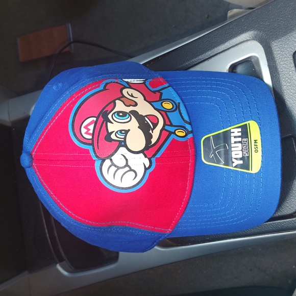 Casquette Officielle Super Mario - Taille 52, Coton/polyester, Visière, Pour Enfant, Livrée Avec Certificat